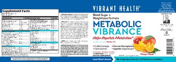 Vibrant Health Metabolic Vibrance Orange Mango - supplement