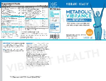 Vibrant Health Metabolic Vibrance - supplement