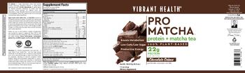 Vibrant Health Pro Matcha Chocolate Creme - supplement
