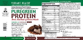 Vibrant Health PureGreen Potein Chocolate - supplement