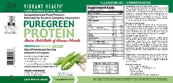 Vibrant Health PureGreen Protein Natural - supplement