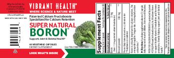 Vibrant Health Super Natural Boron - supplement