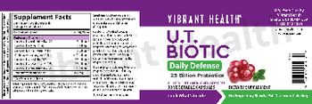 Vibrant Health U.T. Biotic - supplement