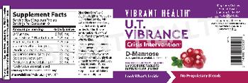 Vibrant Health U.T. Vibrance Crisis Intervention - supplement