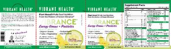 Vibrant Health Vibrance Energy Greens + Probiotics Citrus Cucumber - supplement