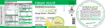 Vibrant Health Vibrance Energy Greens + Probiotics Citrus Cucumber - supplement