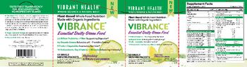 Vibrant Health Vibrance Essential Daily Green Food Citrus Cucumber - supplement