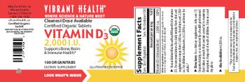 Vibrant Health Vitamin D3 2,000 IU - supplement