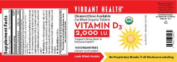 Vibrant Health Vitamin D3 2,000 IU - supplement