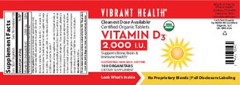 Vibrant Health Vitamin D3 2,000 IU - supplement