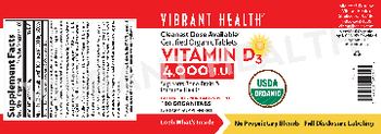 Vibrant Health Vitamin D3 4,000 IU - supplement