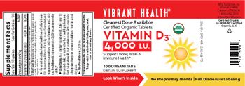 Vibrant Health Vitamin D3 4,000 IU - supplement