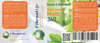 Vibrant Life Supplements Daily Herbal Multi 360 - 