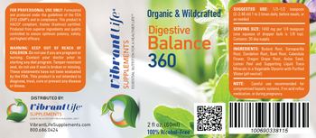 Vibrant Life Supplements Digestive Balance 360 - 