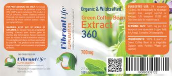 Vibrant Life Supplements Green Coffee Bean Extract 360 - 