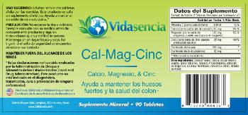Vidasencia Cal-Mag-Cinc - suplemento mineral