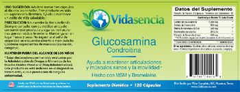 Vidasencia Glucosamina Condroitina - suplemento diettico
