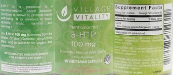 Village Vitality 5-HTP 100 mg - supplement