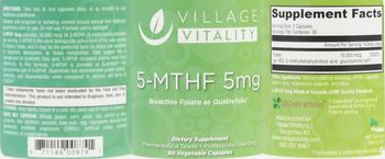 Village Vitality 5-MTHF 5 mg - supplement