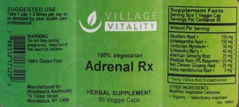 Village Vitality Adrenal Rx - herbal supplement