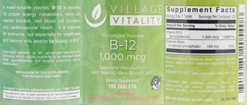 Village Vitality B-12 1,000 mcg - supplement