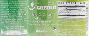 Village Vitality Bio C Caps Vitamin C - supplement
