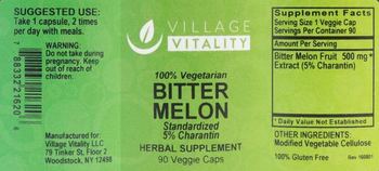 Village Vitality Bitter Melon - herbal supplement