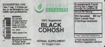 Village Vitality Black Cohosh - herbal supplement