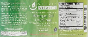 Village Vitality Borage Oil 1,000 mg - supplement