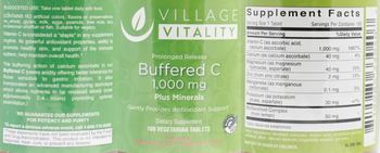 Village Vitality Buffered C 1,000 mg Plus Minerals - supplement