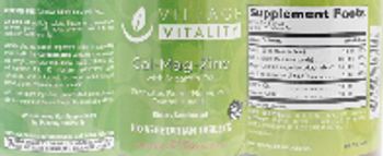 Village Vitality Cal-Mag-Zinc with Vitamin D3 - supplement