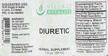 Village Vitality Diuretic - herbal supplement