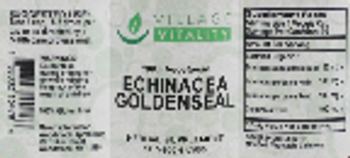 Village Vitality Echinacea Goldenseal - herbal supplement