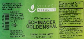 Village Vitality Echinacea Goldenseal - herbal supplement