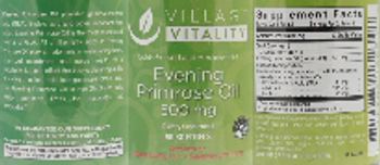 Village Vitality Evening Primrose Oil 500 mg - supplement
