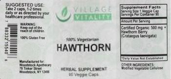 Village Vitality Hawthorn - herbal supplement
