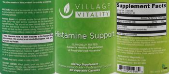 Village Vitality Histamine Support - supplement