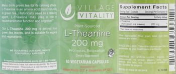 Village Vitality L-Theanine 200 mg - supplement