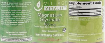 Village Vitality Magnesium Glycinate 400 mg - supplement