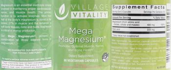 Village Vitality Mega Magnesium - supplement
