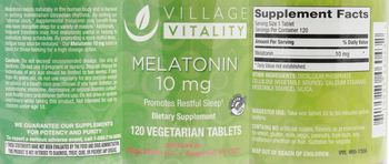 Village Vitality Melatonin 10 mg - supplement