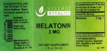 Village Vitality Melatonin 3 mg - supplement