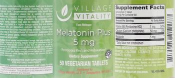 Village Vitality Melatonin Plus 5 mg - supplement