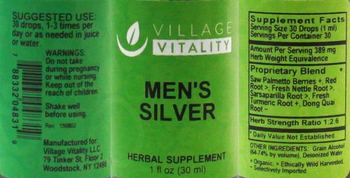 Village Vitality Men's Silver - herbal supplement