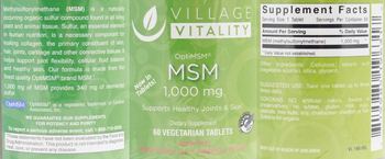 Village Vitality MSM 1,000 mg - supplement