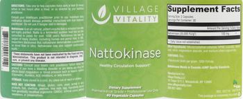 Village Vitality Nattokinase - supplement