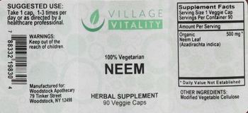 Village Vitality Neem - herbal supplement