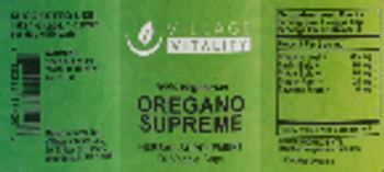 Village Vitality Oregano Supreme - herbal supplement