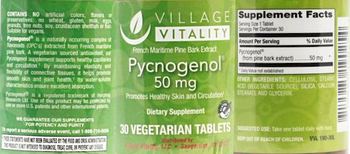 Village Vitality Pycnogenol 50 mg - supplement