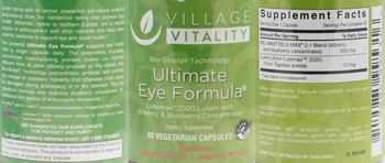 Village Vitality Ultimate Eye Formula - supplement